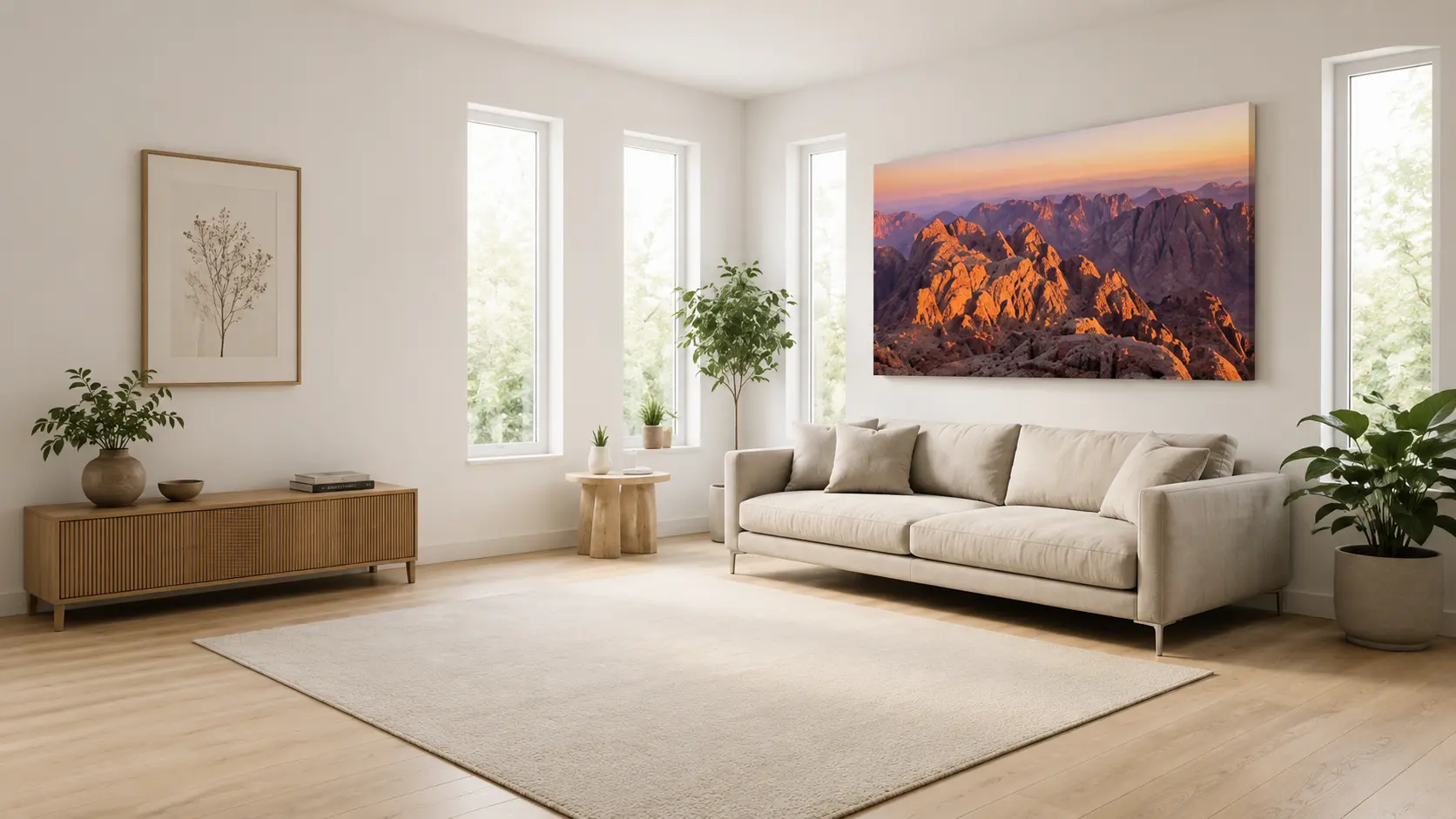 Large Format Canvas Printing on Wooden Battens